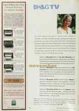 Better Homes & Gardens November 2000 Magazine Article: BH&G TV