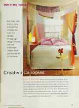Better Homes & Gardens November 2000 Magazine Article: Creative Canopies
