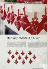 Better Homes & Gardens November 2000 Magazine Article: Red and White All Over