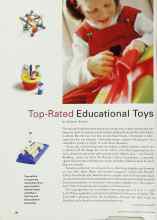 Better Homes & Gardens November 2000 Magazine Article: Top-Rated Educational Toys