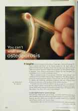 Better Homes & Gardens November 2000 Magazine Article: You can't wish away Osteoporosis