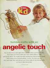 Better Homes & Gardens November 2000 Magazine Article: Holiday crafts with an angelic touch