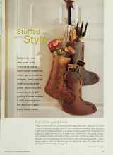 Better Homes & Gardens December 2000 Magazine Article: Stuffed with Style