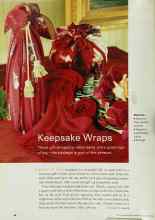 Better Homes & Gardens December 2000 Magazine Article: Keepsake Wraps