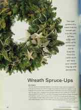 Better Homes & Gardens December 2000 Magazine Article: Wreath Spruce-Ups