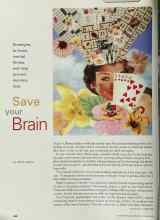 Better Homes & Gardens December 2000 Magazine Article: Save your Brain