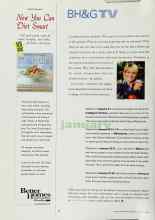 Better Homes & Gardens January 2001 Magazine Article: BH&G TV