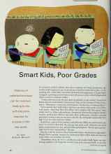 Better Homes & Gardens January 2001 Magazine Article: Smart Kids, Poor Grades