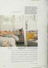 Better Homes & Gardens February 2001 Magazine Article: DAY INTO NIGHT ROOMS