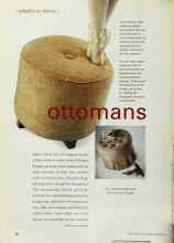 Better Homes & Gardens February 2001 Magazine Article: Ottomans