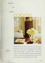Better Homes & Gardens February 2001 Magazine Article: Classic & clean colonial style