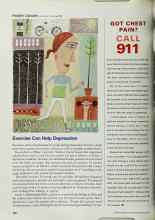 Better Homes & Gardens February 2001 Magazine Article: Exercise Can Help Depression