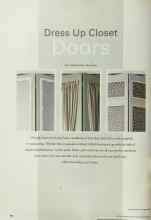 Better Homes & Gardens March 2001 Magazine Article: Dress Up Closet Doors
