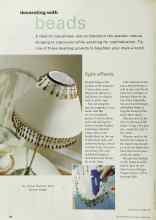 Better Homes & Gardens March 2001 Magazine Article: Decorating with beads