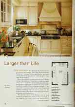 Better Homes & Gardens March 2001 Magazine Article: Larger than Life
