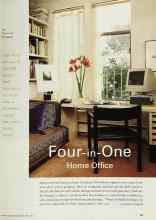 Better Homes & Gardens April 2001 Magazine Article: Four-in-One Home Office