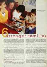 Better Homes & Gardens April 2001 Magazine Article: 6 steps to stronger families