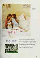 Better Homes & Gardens April 2001 Magazine Article: Let's play house