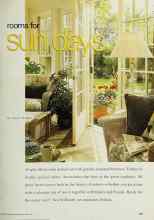 Better Homes & Gardens April 2001 Magazine Article: Rooms for sun days