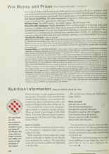 Better Homes & Gardens April 2001 Magazine Article: Nutrition Information