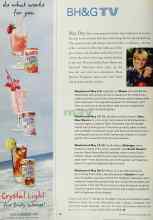 Better Homes & Gardens May 2001 Magazine Article: BH&G TV