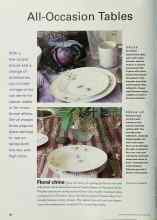 Better Homes & Gardens May 2001 Magazine Article: All-Occasion Tables