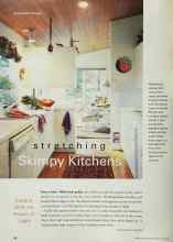 Better Homes & Gardens May 2001 Magazine Article: Stretching Skimpy Kitchens