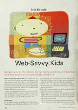 Better Homes & Gardens May 2001 Magazine Article: Net Result Web-Savvy Kids