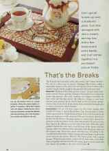 Better Homes & Gardens June 2001 Magazine Article: That's the Breaks