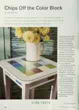 Better Homes & Gardens June 2001 Magazine Article: Chips Off the Color Block