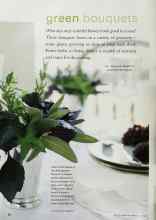 Better Homes & Gardens June 2001 Magazine Article: Green Bouquets