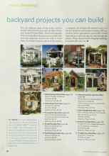 Better Homes & Gardens June 2001 Magazine Article: Backyard Projects You Can Build