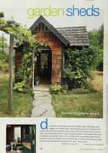 Better Homes & Gardens June 2001 Magazine Article: Garden Sheds