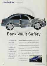 Better Homes & Gardens June 2001 Magazine Article: Bank Vault Safety