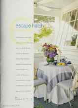Better Homes & Gardens June 2001 Magazine Article: Escape Hatch