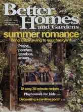 Better Homes & Gardens June 2001 Magazine Cover