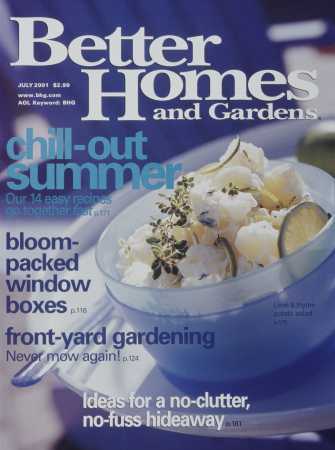 Better Homes & Gardens July 2001 Magazine Cover