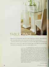 Better Homes & Gardens July 2001 Magazine Article: TABLE GRACE