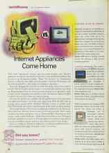 Better Homes & Gardens July 2001 Magazine Article: Internet Appliances Come Home