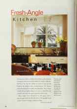 Better Homes & Gardens July 2001 Magazine Article: Fresh-Angle Kitchen