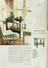 Better Homes & Gardens August 2001 Magazine Article: Multiplication tables