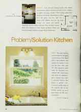 Better Homes & Gardens August 2001 Magazine Article: Problem/Solution Kitchen