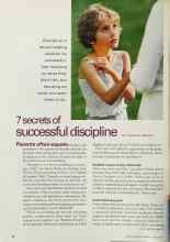 Better Homes & Gardens August 2001 Magazine Article: 7 secrets of successful discipline