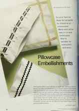 Better Homes & Gardens September 2001 Magazine Article: Pillowcase Embellishments