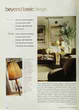 Better Homes & Gardens September 2001 Magazine Article: Beyond basic beige