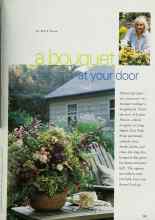 Better Homes & Gardens September 2001 Magazine Article: A bouquet at your door