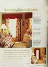 Better Homes & Gardens October 2001 Magazine Article: Decorating Dos and Don'ts