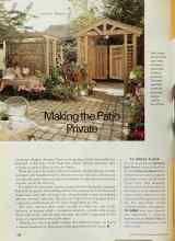 Better Homes & Gardens October 2001 Magazine Article: Making the Patio Private