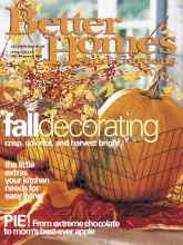 Better Homes & Gardens October 2001 Magazine Cover