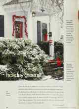 Better Homes & Gardens December 2001 Magazine Article: Holiday greens